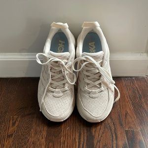 Hoka Clifton L suede sneakers